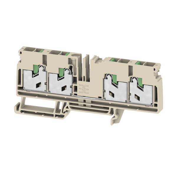 Weidmüller 2935600000 Durchgangsreihenklemme  Steck-Klemm  Beige 50 St.