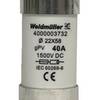 Zylindersicherungseinsatz (Ø x L) 22 mm x 58 mm 30 A 1500 V/DC Weidmüller FUSE WSFL 22X58 30A 1K5V GPV 10 St.