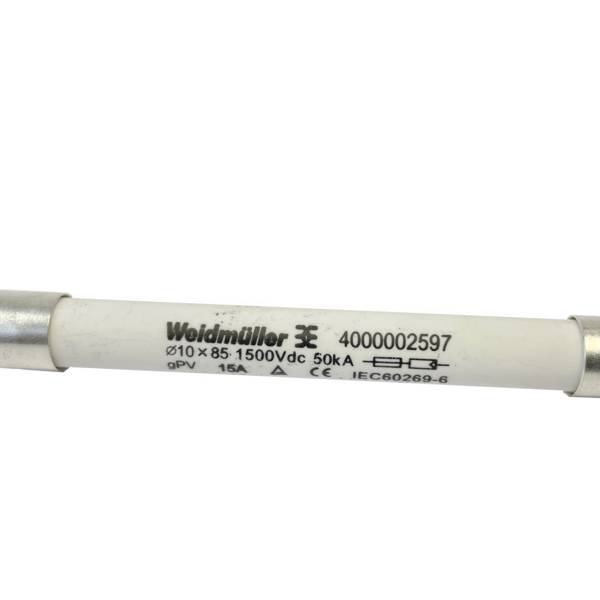 Zylindersicherungseinsatz (Ø x L) 10 mm x 85 mm 30 A 1500 V/DC Weidmüller FUSE WSFL 10X85 30A 1K5V GPV 50 St.-0