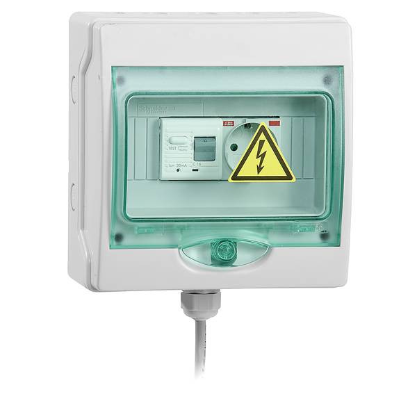 Weidmüller 8000108185 PVC AC NOTSTROMBOX TYPE F CEE 7/3 Generatoranschlusskasten-0