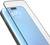 Nahaufnahme eines Smartphone-Bildschirms, auf dem "60% Blaulichtfilterung" auf einem blauen Display angezeigt wird, was auf eine Augenschutz-Bildschirmfunktion hindeutet.