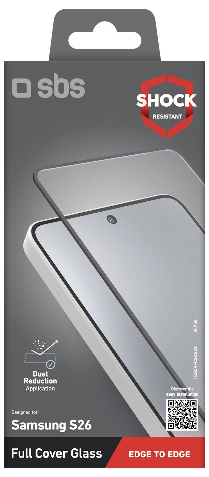 sbs mobile Displayschutzglas Samsung Galaxy S26 1 St. TESCRFCSAS26-1