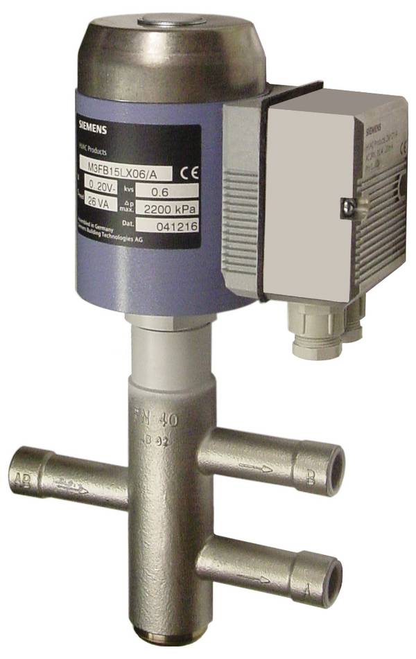 Siemens Verteil-/Durchgangs-Magnetventil BPZ:M3FB20LX/A BPZ:M3FB20LX/A 24 V/AC  Nennweite (Details) 20 mm  1 St.