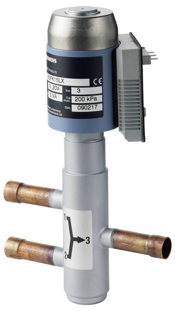 Siemens Misch-/Durchgangs-Kältemittelventil BPZ:M3FK20LX BPZ:M3FK20LX 24 V/AC  Nennweite (Details) 20 mm  1 St.