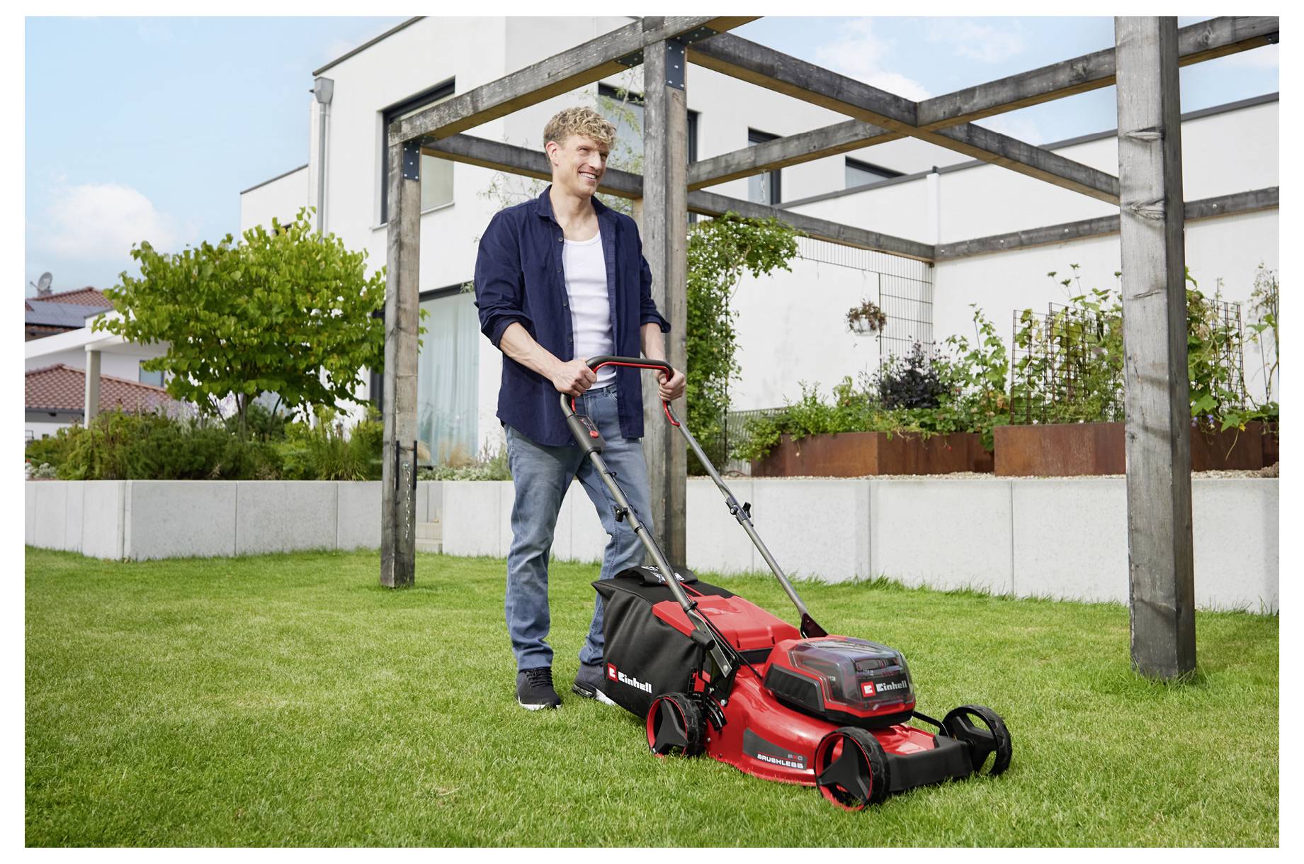 Einhell GC-CM 36/42 Li BL (2x4,0Ah) Akku Akku-Rasenmäher 36 V Schnittbreite (max.) 42 cm-3