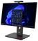 Lenovo-Desktop-Monitor mit Webcam, der das Windows-11-Startmenü auf einem blauen abstrakten Hintergrund anzeigt.