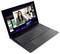 Ein Lenovo-Laptop, der eine Videokonferenz mit drei Teilnehmern und eine Folienpräsentation auf dem Bildschirm anzeigt.