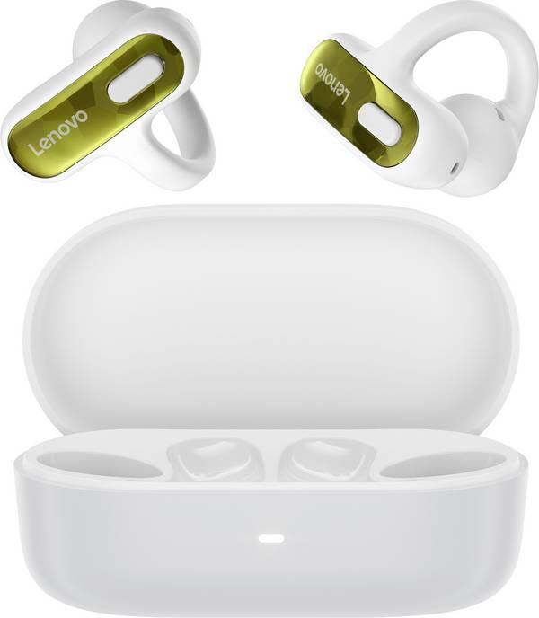 Lenovo X500  Open Ear Kopfhörer Bluetooth® Stereo Weiß  Ladecase
