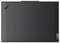 Geschlossener schwarzer Lenovo ThinkPad Laptop von oben betrachtet, mit sichtbarem ThinkPad-Logo und Lenovo-Beschriftung.