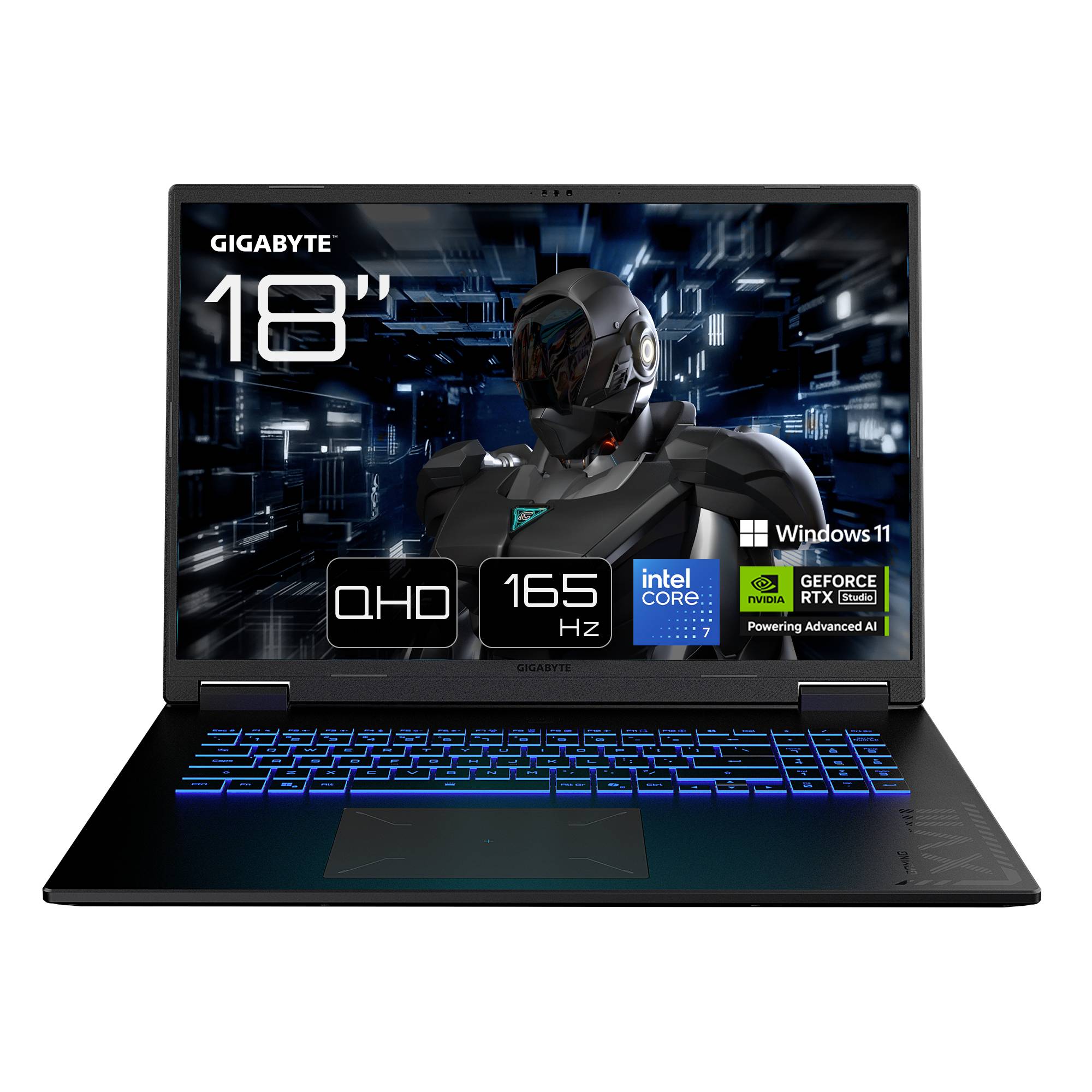 Gigabyte Gaming Notebook GAMING A18 PRO 45.7 cm (18 Zoll) WQXGA Intel® Core™ 7 240H 32 GB RAM 1 TB SSD Deutsch, QWERTZ I-0