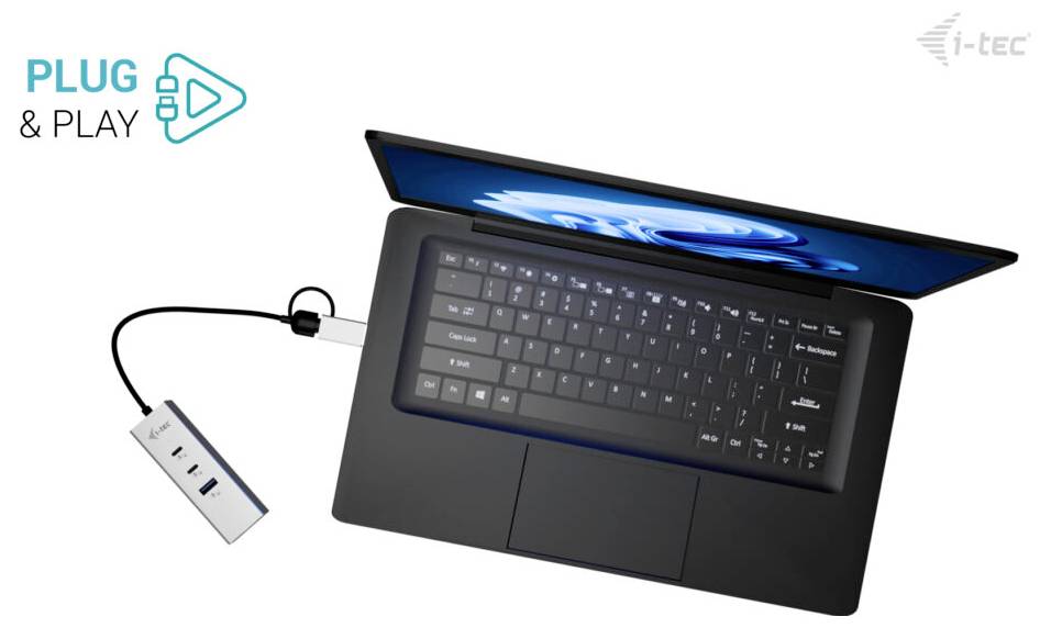 i-tec USB-Hub I-TEC USB-C/A Metal HUB 3 Port 2,5GLAN-18