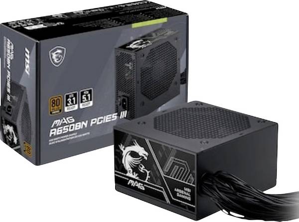 MSI MAG A650BN PC Netzteil  650 W ATX 80PLUS® Bronze
