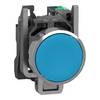 Schneider Electric XB4BA615 Drucktaster, Harmony XB4, Metall, 22mm, blau, unbeschriftet, tastend, 1S, Push-In Drucktaster 1 St.