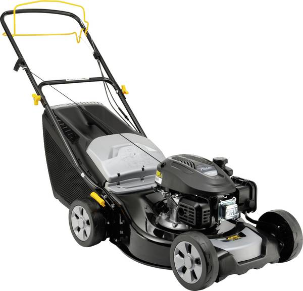 ALPINA Outdoor  Benzin Rasenmäher   inkl. Selbstantrieb, mit Schnitthöhenverstellung, Heckauswurf 1,9 kW  Schnittbreite (max.) 46 cm Geeignet für Rasenflächen bis zu 1200 m²