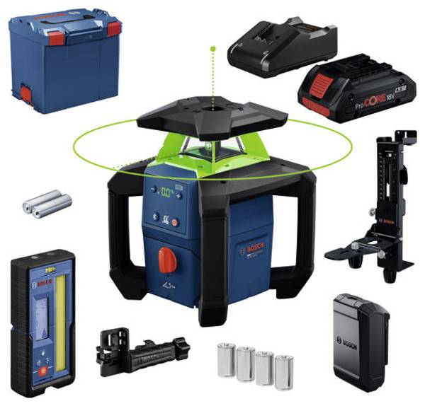 Bosch Professional GRL18V-4-34CVG Rotationslaser  grüner Laser
