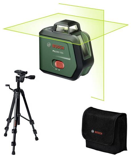 Bosch Home and Garden PLL360-15G Set Kreuzlinienlaser Reichweite (max.): 15 m-0