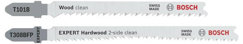 Bosch Accessories 2608665462 T101B und EXPERT Hardwood 2-side clean T308BFP StichsägeblätterSet, 26-tlg. 1 St.-0
