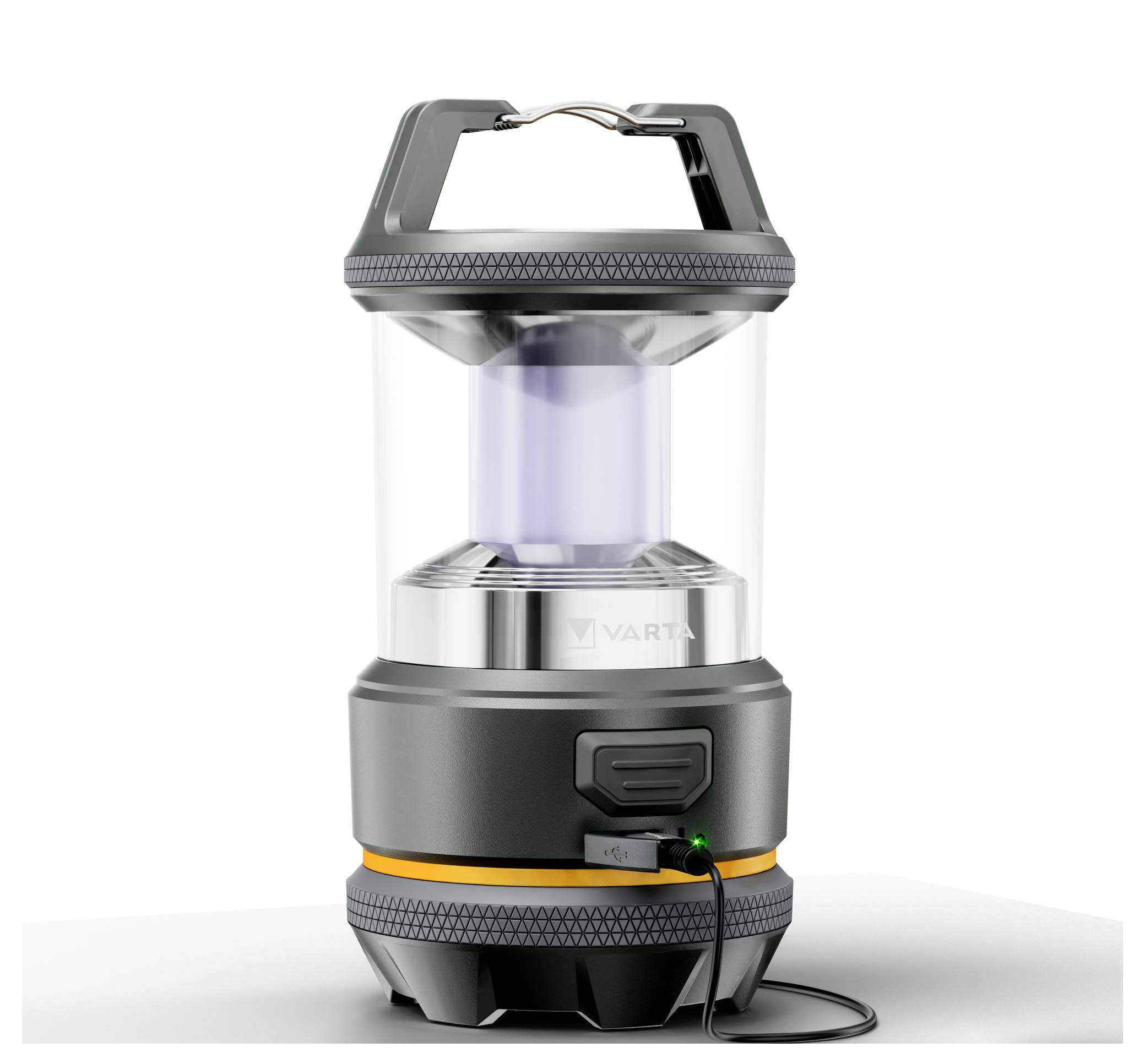 Varta 17550101111 VARTA Outdoor-Sportlaterne L20R LED Camping-Laterne 420 lm akkubetrieben 400 g Schwarz, Gelb-3