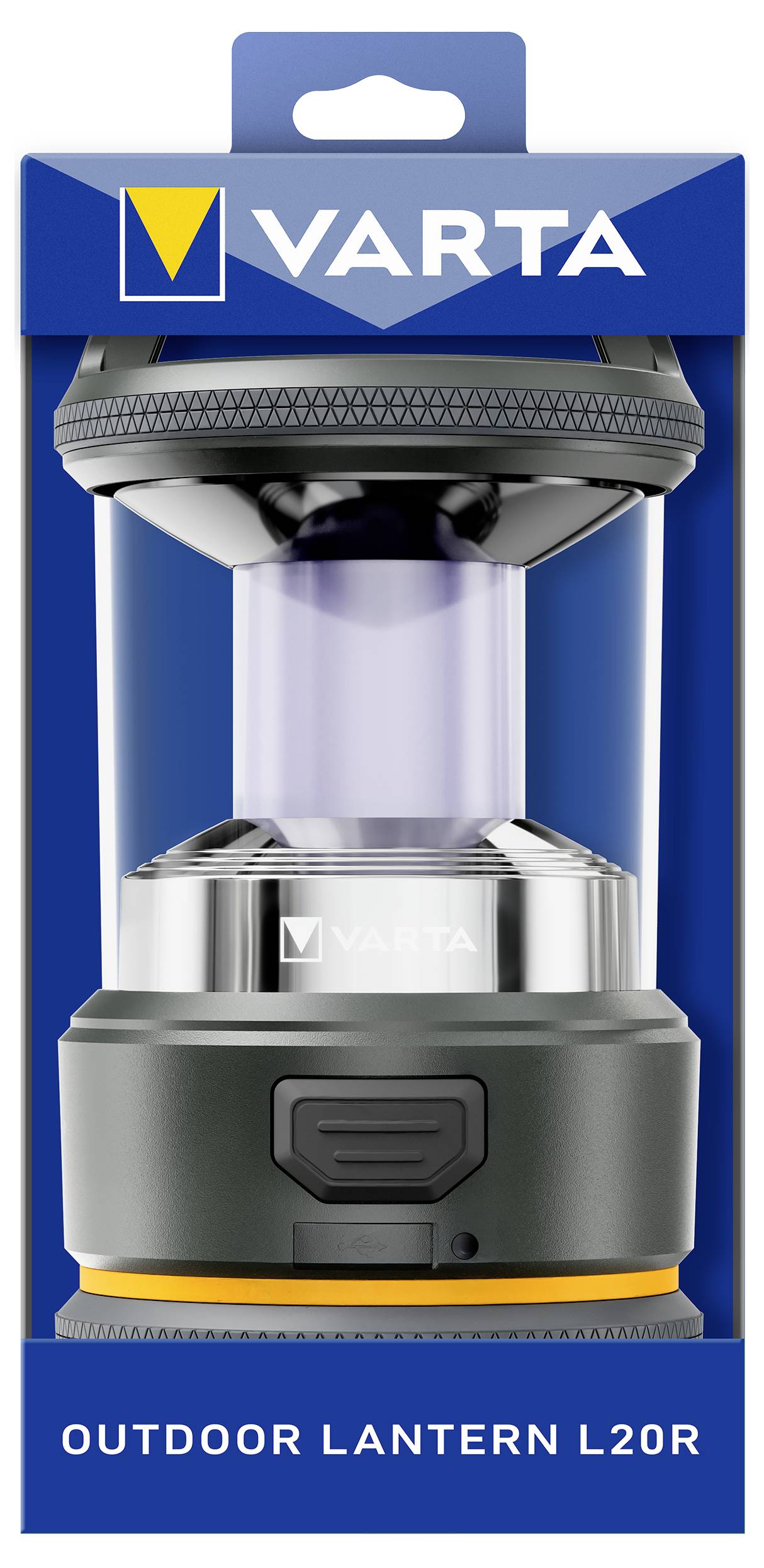 Varta 17550101111 VARTA Outdoor-Sportlaterne L20R LED Camping-Laterne 420 lm akkubetrieben 400 g Schwarz, Gelb-4