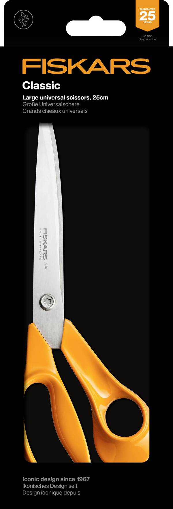 Fiskars 1075039  Universalschere Rechtshänder 250 mm Orange