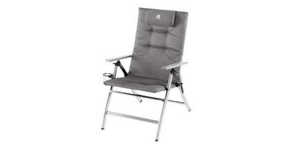 Coleman 5 Position Padded Aluminium Camp Camping Stuhl Grau 2000038333