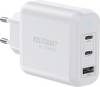 VOLTCRAFT UC-70W001 USB Ladegerät 70 W 1x USB-A, 2x USB-C® Fast Charge, USB PD 3.2 AVS Weiß Innenbereich GaN