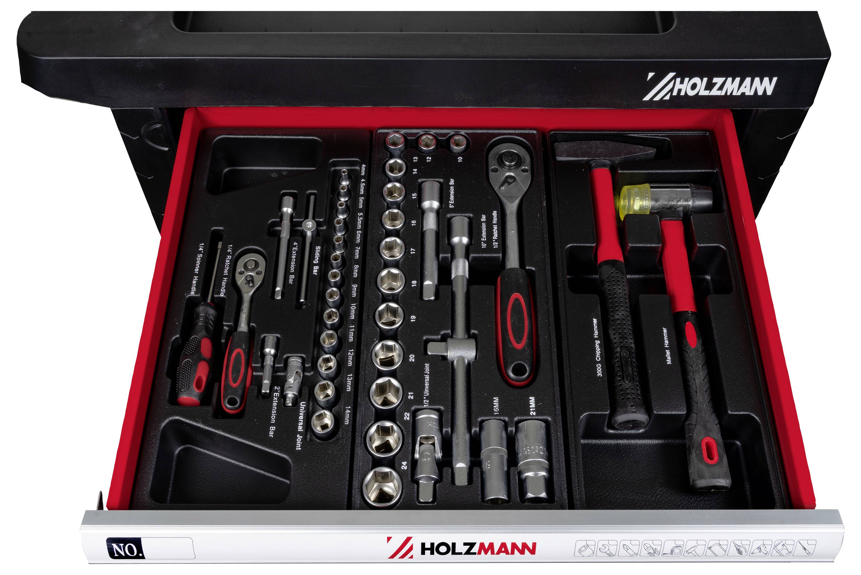 Holzmann Maschinen WW770W Werkstattwagen Metall, Kunststoff Herstellerfarbe: Rot-3