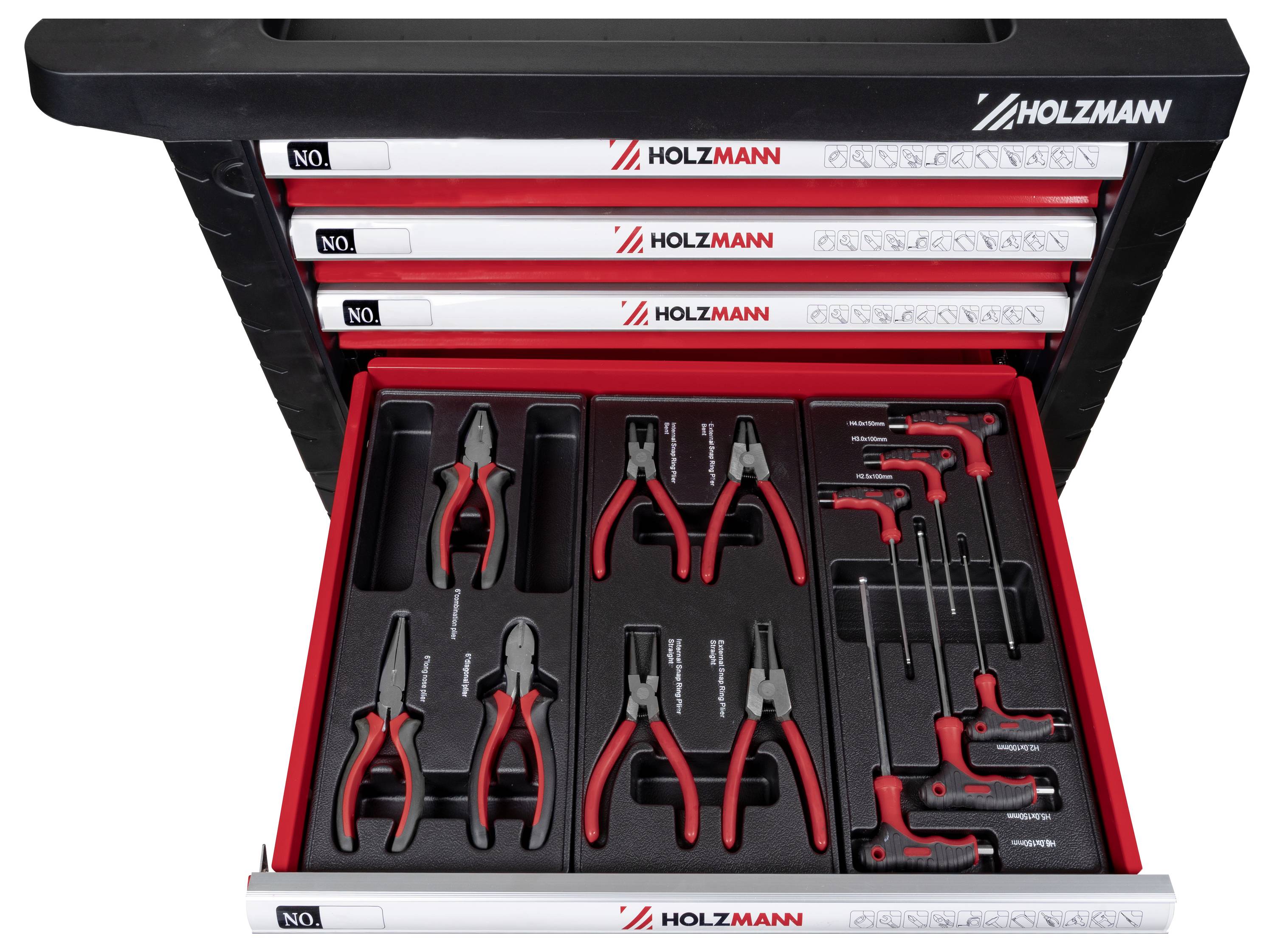 Holzmann Maschinen WW770W Werkstattwagen Metall, Kunststoff Herstellerfarbe: Rot-6