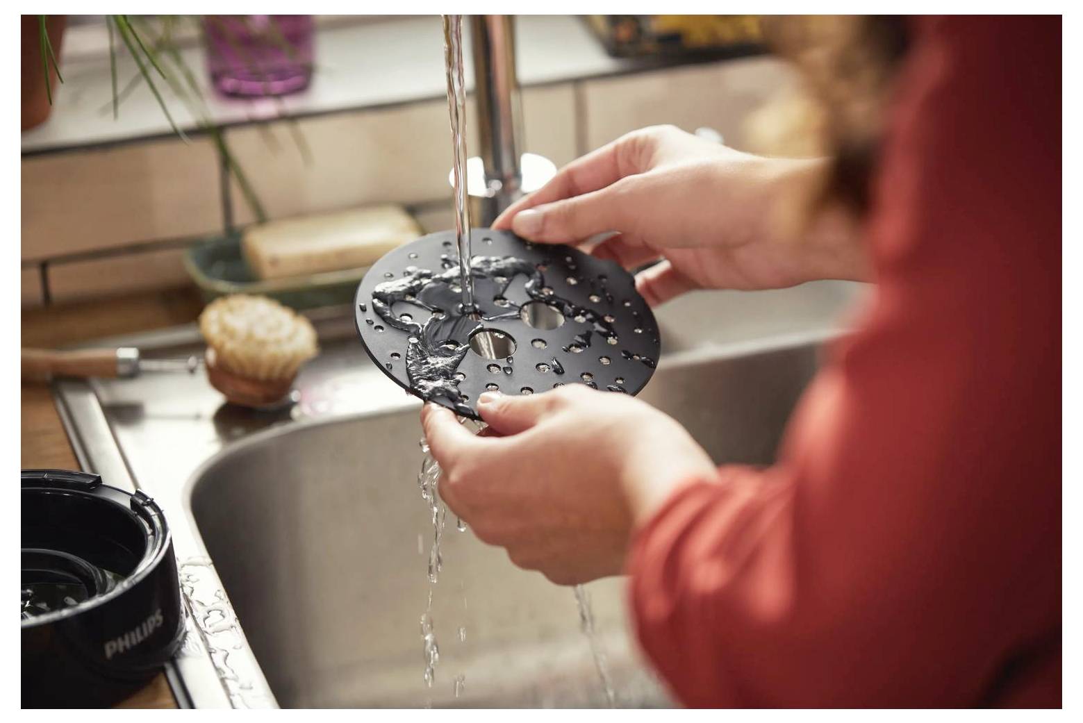 Philips CSA230/69 CSA230/69 Kaffeepadmaschine Schwarz mit Heißwasserauslass, One Touch-5