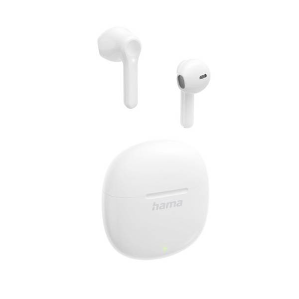 Hama Action One  On Ear Kopfhörer Bluetooth®  Weiß  Ladecase Telefon