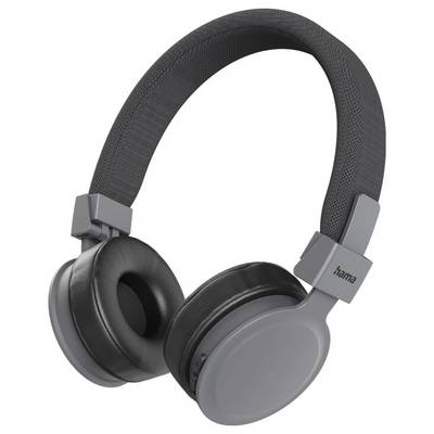 Grau und schwarze Over-Ear-Kopfhörer mit gepolstertem Kopfbügel und gepolsterten Ohrmuscheln auf weißem Hintergrund.