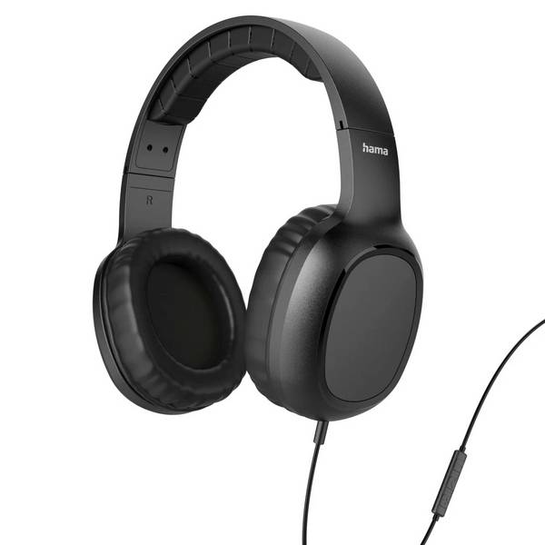 Hama Fun C  On Ear Kopfhörer kabelgebunden Stereo Schwarz  Headset Telefon
