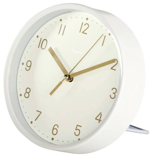 Hama 00185869 Quarz Tischuhr Weiß-2