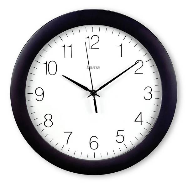 Hama 00185871 Funk Wanduhr 30 cm x 300 mm x 300 mm x 52 mm Schwarz