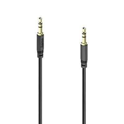 Zwei schwarze 3,5-mm-Audio-Klinkenstecker auf Kabeln, nebeneinander vor weißem Hintergrund dargestellt.
