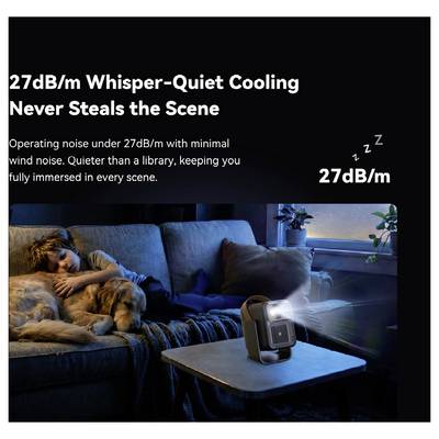 Wanbo Beamer Togo Pro LED 500 ANSI-Lumen 1920 x 1080 Full HD Akkulaufzeit: 3,5 Std. Integrierter Lautsprecher, Autofokus-12