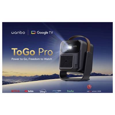 Wanbo Beamer Togo Pro LED 500 ANSI-Lumen 1920 x 1080 Full HD Akkulaufzeit: 3,5 Std. Integrierter Lautsprecher, Autofokus-23