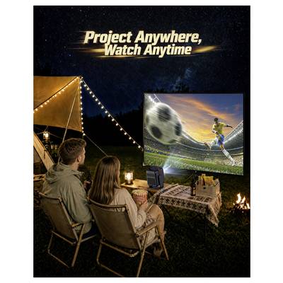 Wanbo Beamer Togo Pro LED 500 ANSI-Lumen 1920 x 1080 Full HD Akkulaufzeit: 3,5 Std. Integrierter Lautsprecher, Autofokus-31