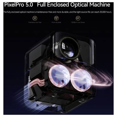 Wanbo Beamer Togo Pro LED 500 ANSI-Lumen 1920 x 1080 Full HD Akkulaufzeit: 3,5 Std. Integrierter Lautsprecher, Autofokus-32