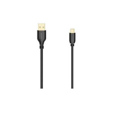 Hama USB-Kabel USB 2.0 USB-A Stecker, USB-Mini-B Stecker 0.75 m Schwarz 00074262-0