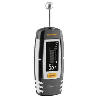 Laserliner WeetFinder tragbarer Wandpfosten-Finder mit digitaler Anzeige, die 96,2 anzeigt, und einer 'FIND'-Schaltfläche.