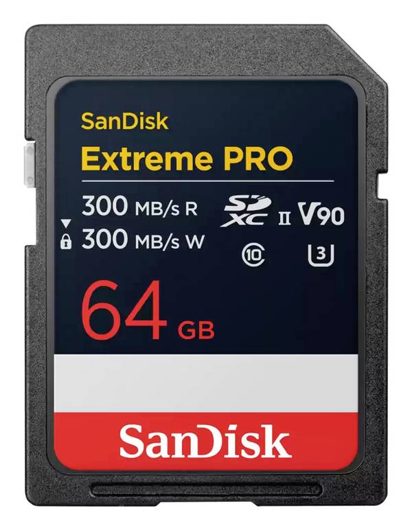 SanDisk Extreme Pro microSDXC-Karte 64 GB UHS-II U3, Class 10 Staubresistent