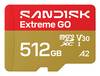 SanDisk Extreme GO microSDXC-Karte 512 GB UHS-I U3 Temperaturbeständig