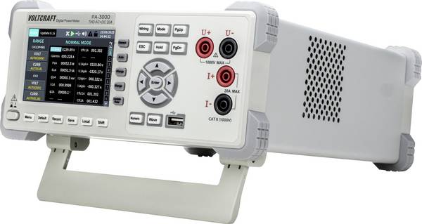 VOLTCRAFT PA-3000 Netz-Analysegerät  3phasig 24Bit-Eingänge, Grafisches Display