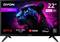DYON 22-Zoll-Full-HD-Smart-TV mit VIDAA, gezeigt mit Streaming-App-Logos Netflix, Prime Video, YouTube, Disney+ und DAZN.