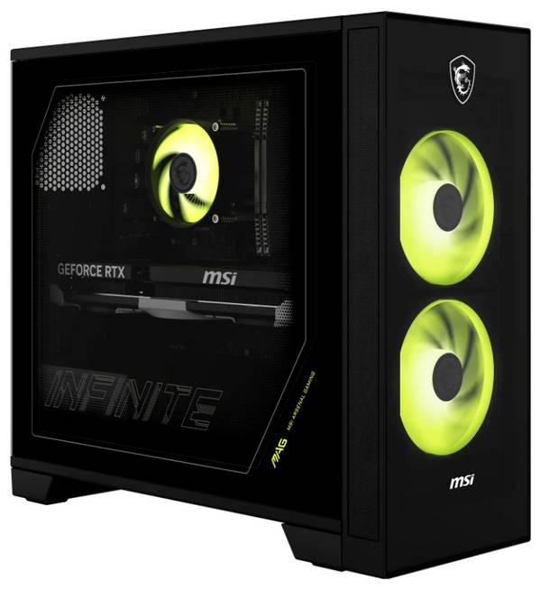 MSI Gaming PC MAG Infinite S AI 2nd  2.5 cm (1 Zoll)  Intel® Core™ Ultra 5 225F 4.90 GHz 16 GB RAM  1024 GB SSD   Nvidia GeForce RTX 5060 Ti 16384 MB GDDR7  00B94321-003