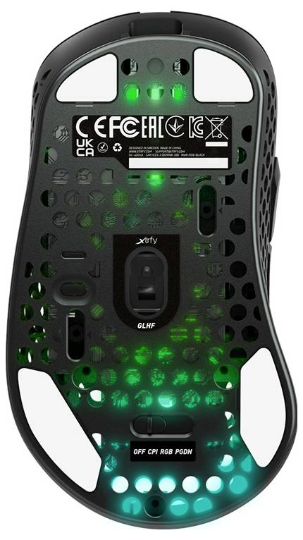 Cherry XTRFY M4 Wireless RGB Maus Funk Optisch Schwarz 19000 dpi-2