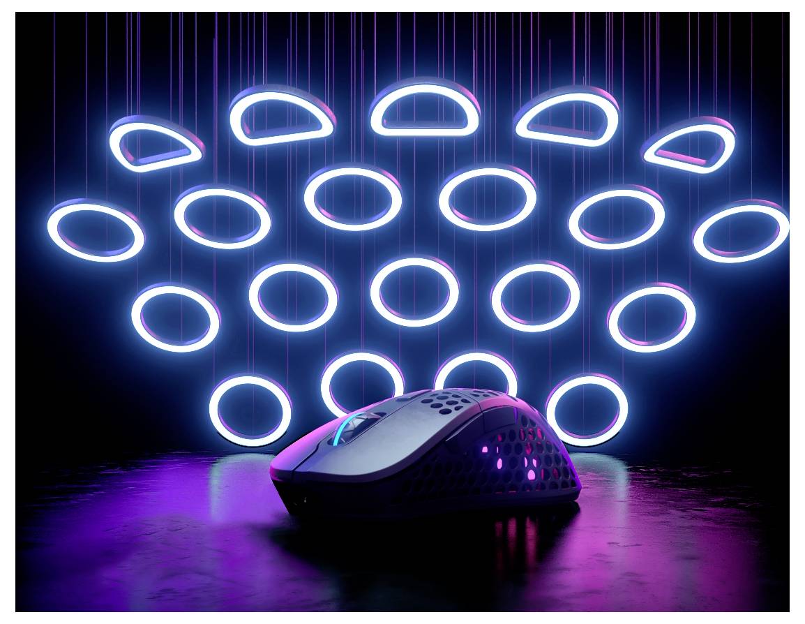 Cherry XTRFY M4 Wireless RGB Maus Funk Optisch Schwarz 19000 dpi-9