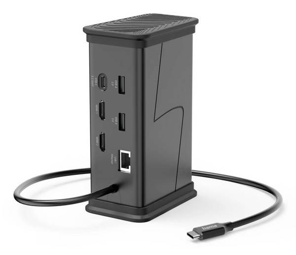 Hama USB-Hub  Connect2Office Black   USB-C® Power Delivery
