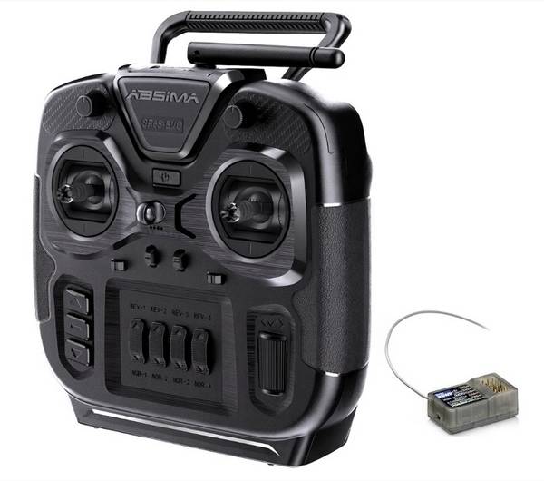 Absima 6-channel Stick sset "SR6S-EVO" 2.4GHz  6-CH RX Schwarz Hand-Fernsteuerung 2,4 GHz Anzahl Kanäle: 6